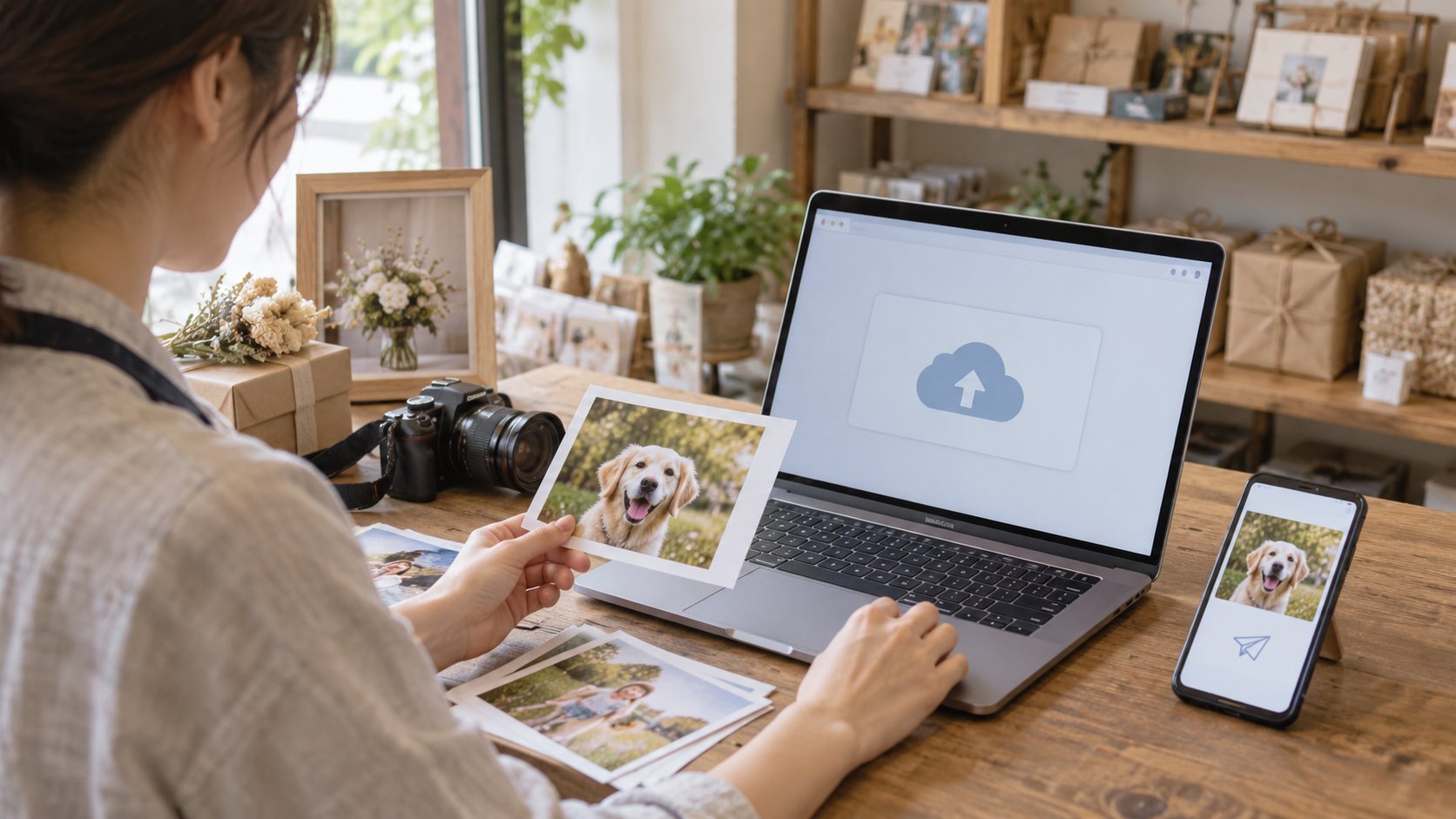 写真を受け取れる注文フォームの作り方｜添付と別送を比較を考えるための説明用イメージ